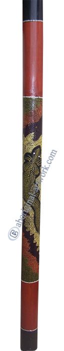 Bamboo Didgeridoo With Aboriginal Dot Art Painted