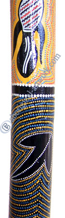 Bamboo Didgeridoo With Aboriginal Dot Art Painted