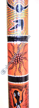 Bamboo Didgeridoo With Aboriginal Dot Art Painted