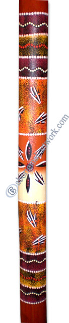 Bamboo Didgeridoo With Aboriginal Dot Art Painted