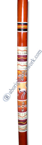 Bamboo Didgeridoo With Aboriginal Dot Art Painted
