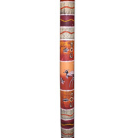 Bamboo Didgeridoo With Aboriginal Dot Art Painted