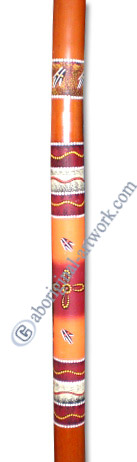 Bamboo Didgeridoo With Aboriginal Dot Art Painted