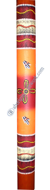 Bamboo Didgeridoo With Aboriginal Dot Art Painted