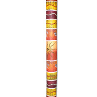 Bamboo Didgeridoo With Aboriginal Dot Art Painted