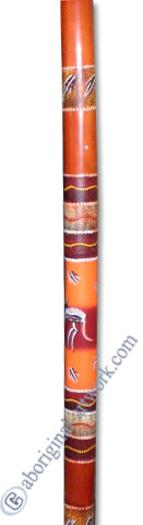 Bamboo Didgeridoo With Aboriginal Dot Art Painted