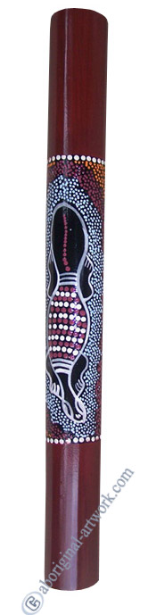 Bamboo Didgeridoo With Aboriginal Dot Art Painted