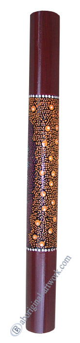 Bamboo Didgeridoo With Aboriginal Dot Art Painted