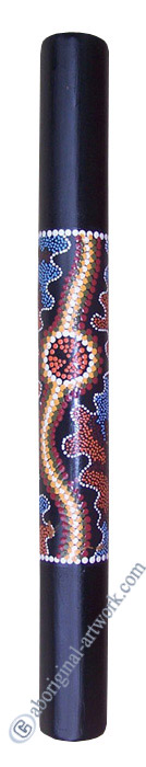 Bamboo Didgeridoo With Aboriginal Dot Art Painted