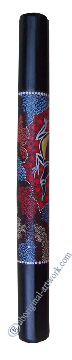 Bamboo Didgeridoo With Aboriginal Dot Art Painted