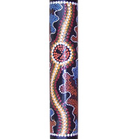 Bamboo Didgeridoo With Aboriginal Dot Art Painted