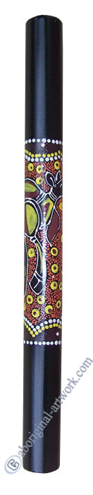 Bamboo Didgeridoo With Aboriginal Dot Art Painted