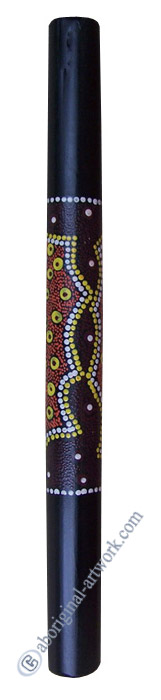 Bamboo Didgeridoo With Aboriginal Dot Art Painted