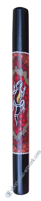 Bamboo Didgeridoo With Aboriginal Dot Art Painted