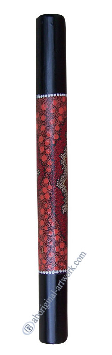 Bamboo Didgeridoo With Aboriginal Dot Art Painted