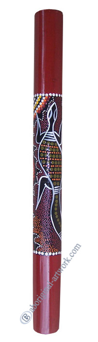 Bamboo Didgeridoo With Aboriginal Dot Art Painted
