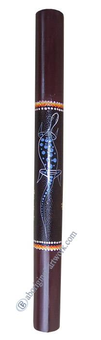 Bamboo Didgeridoo With Aboriginal Dot Art Painted