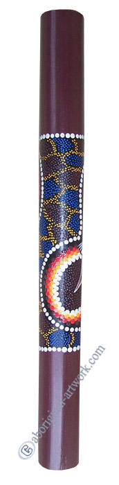 Bamboo Didgeridoo With Aboriginal Dot Art Painted