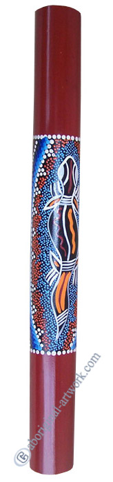 Bamboo Didgeridoo With Aboriginal Dot Art Painted