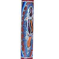 Bamboo Didgeridoo With Aboriginal Dot Art Painted