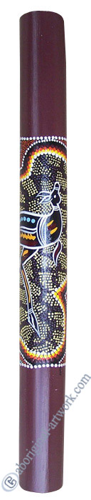 Bamboo Didgeridoo With Aboriginal Dot Art Painted