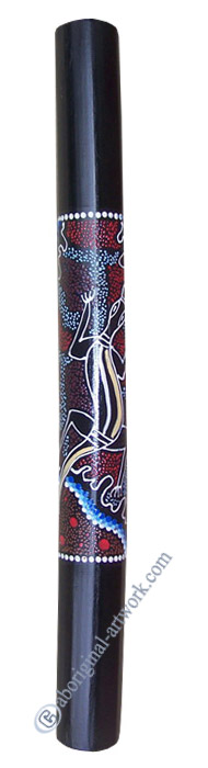 Bamboo Didgeridoo With Aboriginal Dot Art Painted