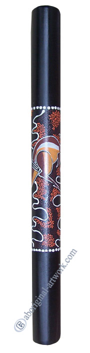 Bamboo Didgeridoo With Aboriginal Dot Art Painted