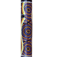 Bamboo Didgeridoo With Aboriginal Dot Art Painted