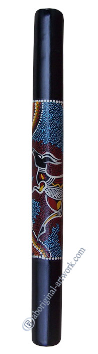 Bamboo Didgeridoo With Aboriginal Dot Art Painted