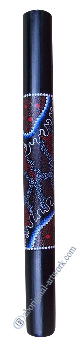 Bamboo Didgeridoo With Aboriginal Dot Art Painted