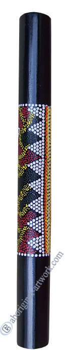 Bamboo Didgeridoo With Aboriginal Dot Art Painted