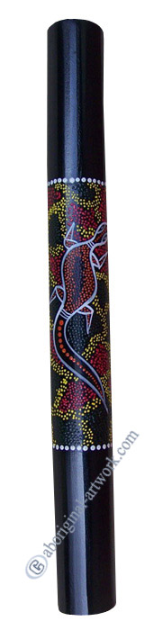Bamboo Didgeridoo With Aboriginal Dot Art Painted