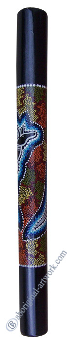 Bamboo Didgeridoo With Aboriginal Dot Art Painted