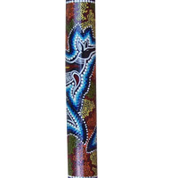 Bamboo Didgeridoo With Aboriginal Dot Art Painted