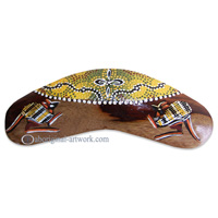 Dot Art Boomerang Magnet