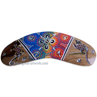 Dot Art Boomerang Magnet