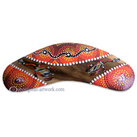 Dot Art Boomerang Magnet
