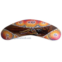 Dot Art Boomerang Magnet