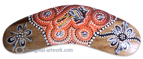 Dot Art Boomerang Magnet
