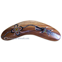 Dot Art Boomerang Magnet