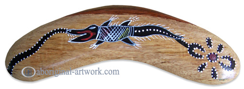 Dot Art Boomerang Magnet