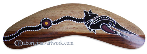 Dot Art Boomerang Magnet