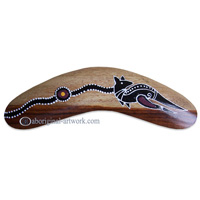 Dot Art Boomerang Magnet