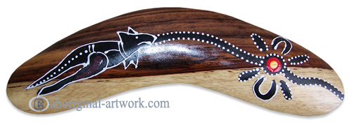 Dot Art Boomerang Magnet