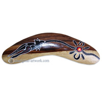 Dot Art Boomerang Magnet