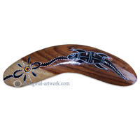 Dot Art Boomerang Magnet