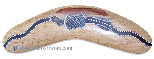 Dot Art Boomerang Magnet