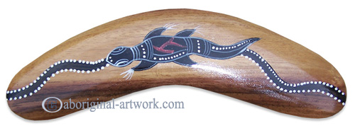 Dot Art Boomerang Magnet