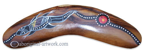 Dot Art Boomerang Magnet