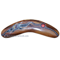 Dot Art Boomerang Magnet